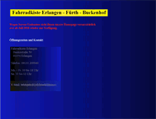 Tablet Screenshot of fuerth.fahrradkiste.eu